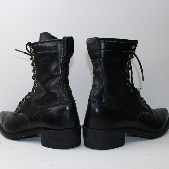 Dayton Canada Western Lace Biker Women Boots (7.5 US) - Picture 6 of 11